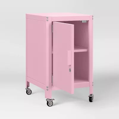 Metal Rolling Locker Dorm Storage Cabinet with Lock
