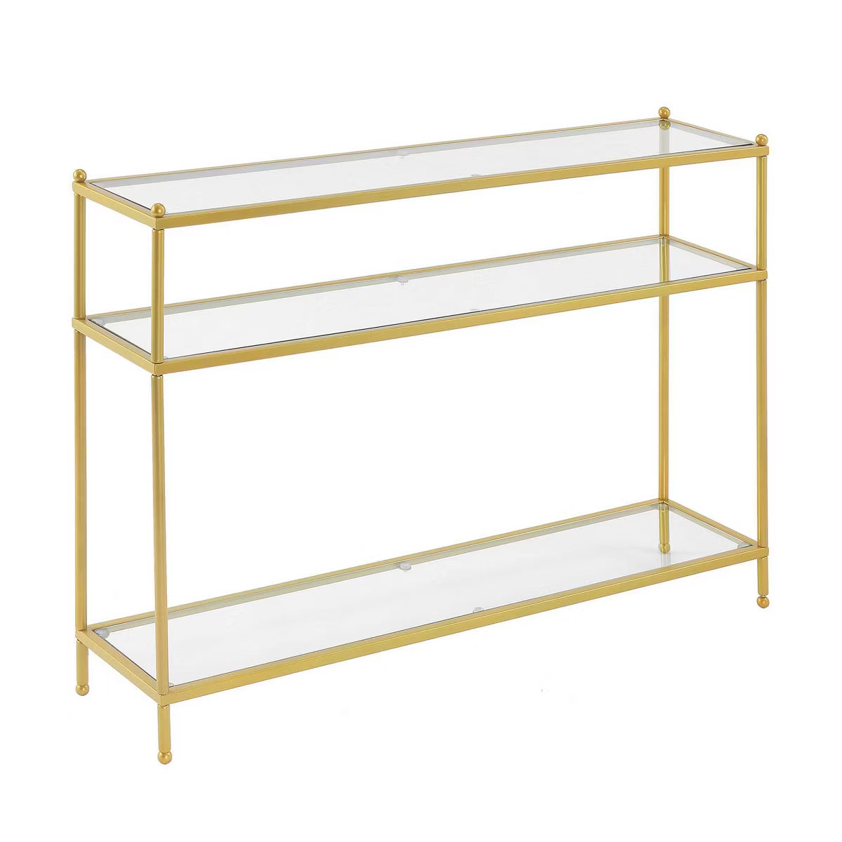 Royal Crest Console Table - Gold SHOWROOM ITEM