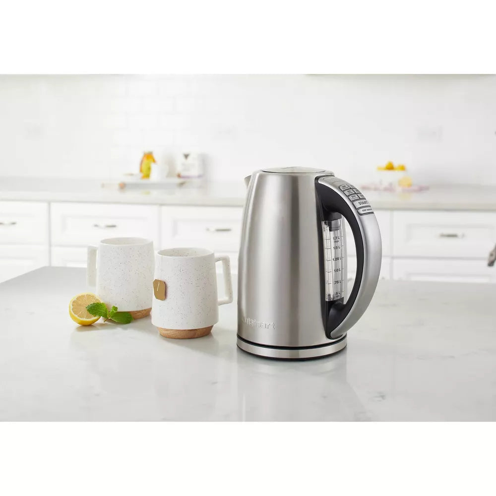 Perfectemp Programmable Stainless Steel Electric Kettle Light Silver
