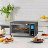 Digital 4-Slice Toaster Oven Air Fryer with 11 Cooking Functions Stainless Steel Gray: Dishwasher-Safe Parts