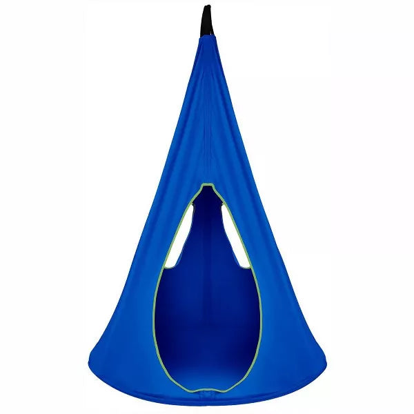 Blue Kids Nest Swing - Tree Tent Sensory Swing for Kids Indoor Outdoor Use