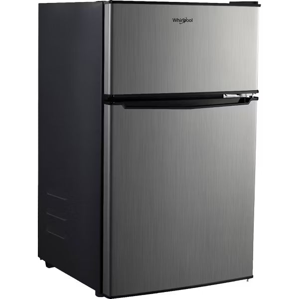 Mini Refrigerator Stainless Steel : Dorm Fridge, Reversible Door, 2 Shelves