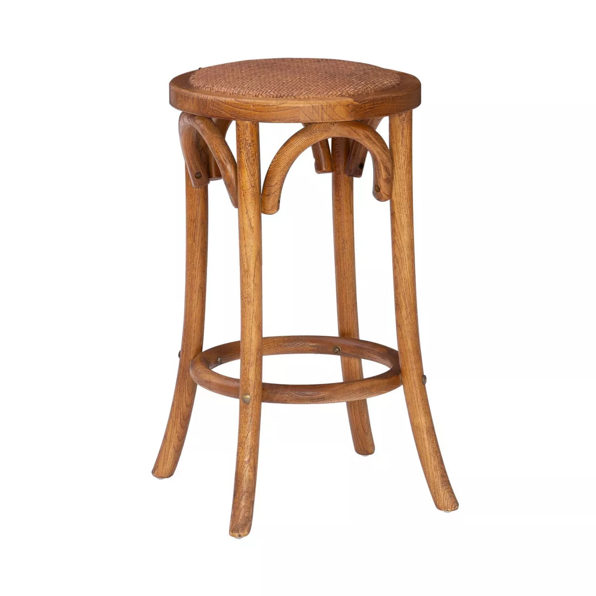 Rae Ratten Seat Backless Counter Height Barstool