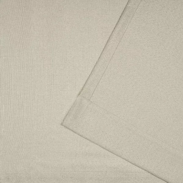 Loha Linen Braided Tab Top Curtain Panel Pair