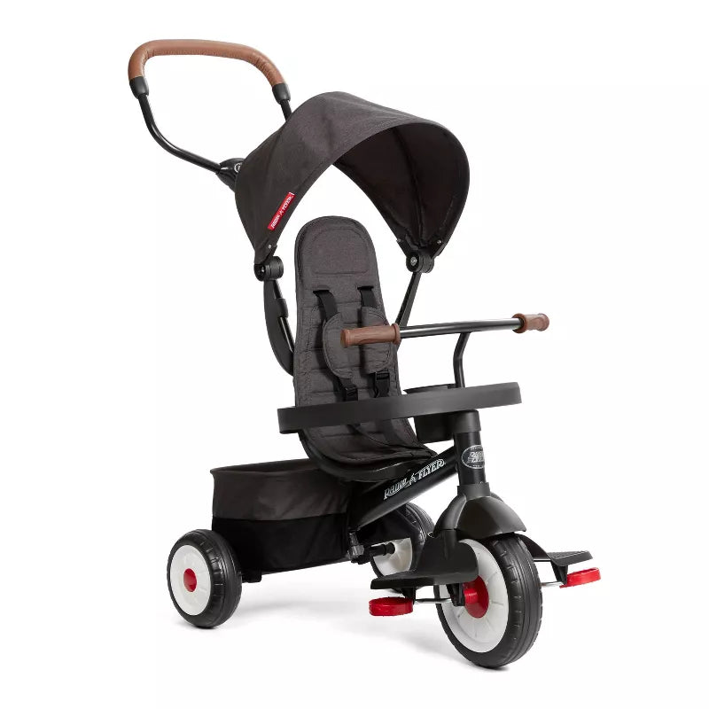4-in-1 Stroll and Trike Riding Toy: Steel & Plastic