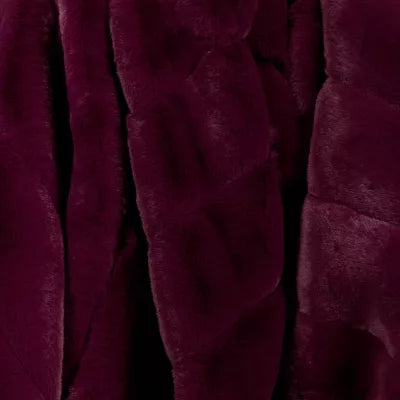 Channel Faux Fur Throw