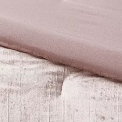 3pc Luxe Distressed Crinkle Velvet Comforter and Sham Set - King