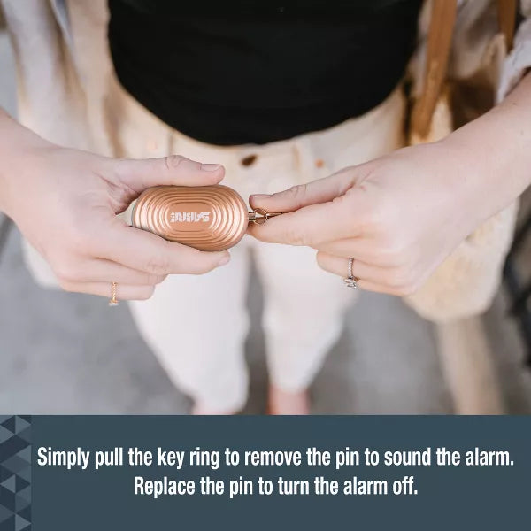 2-in-1 Personal Alarm Light Rose Gold, final cut