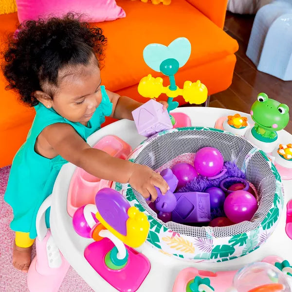 Bounce Baby 2-in-1 Activity Jumper Learning Toy - Playful Palms