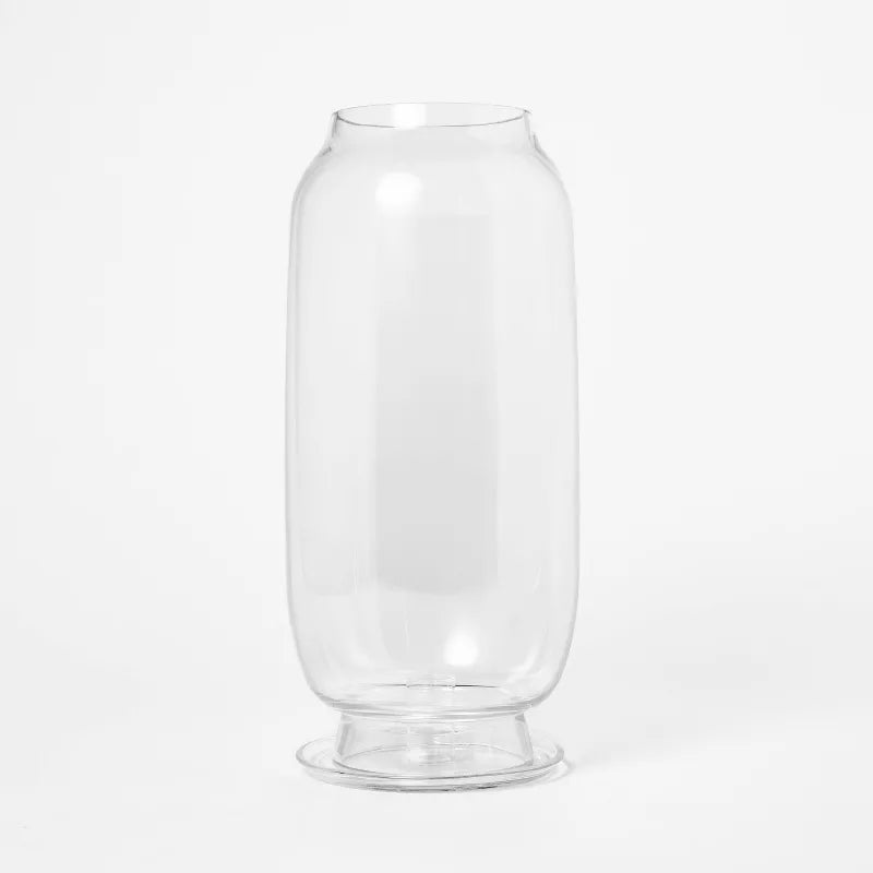 Glass Hurricane Taper Candle Holder