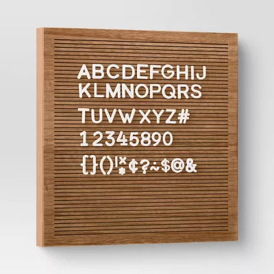 Wood Letter Board Brown