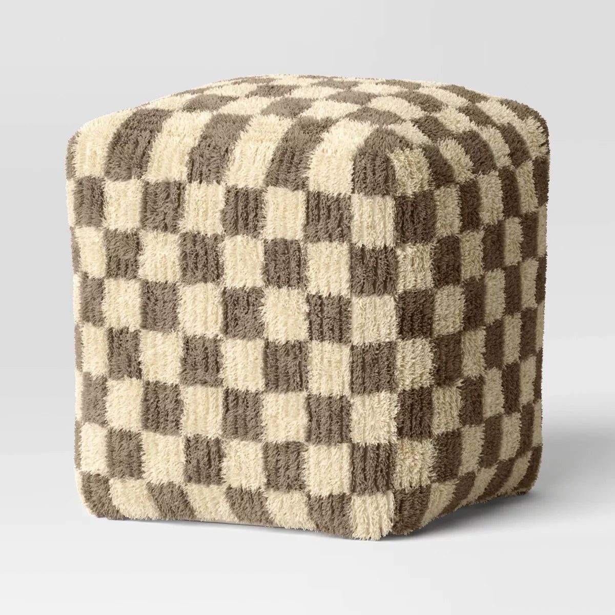 Checkerboard Pouf SHOWROOM ITEM
