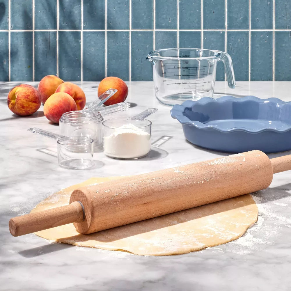 Wood Rolling Pin Light Brown