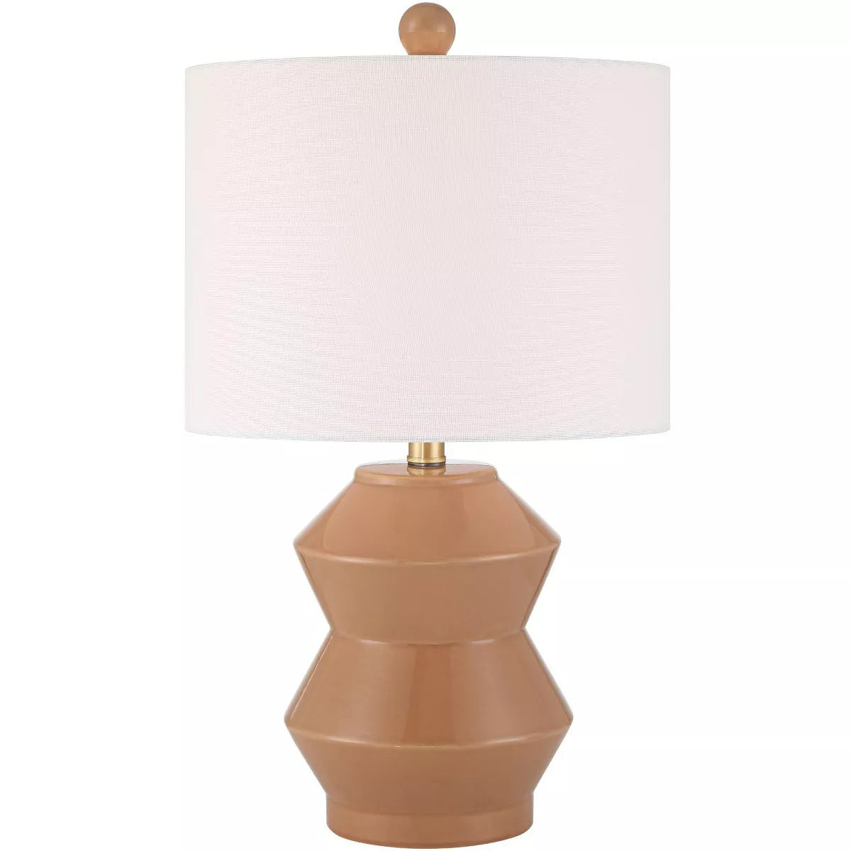 Tatum High Small Modern Accent Table Lamp Red Clay Glaze Finish Ceramic Single