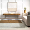Keeva Modern Striped Fringe Indoor Area Rug 5' x 7' 10