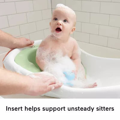 Baby to Toddler Bath 4-in-1 Sling ‘n Seat Tub with Removable Infant Support and 2 Toys, Puppy Perfection