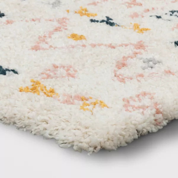 Geometric Area Rug Cream 5'x7'