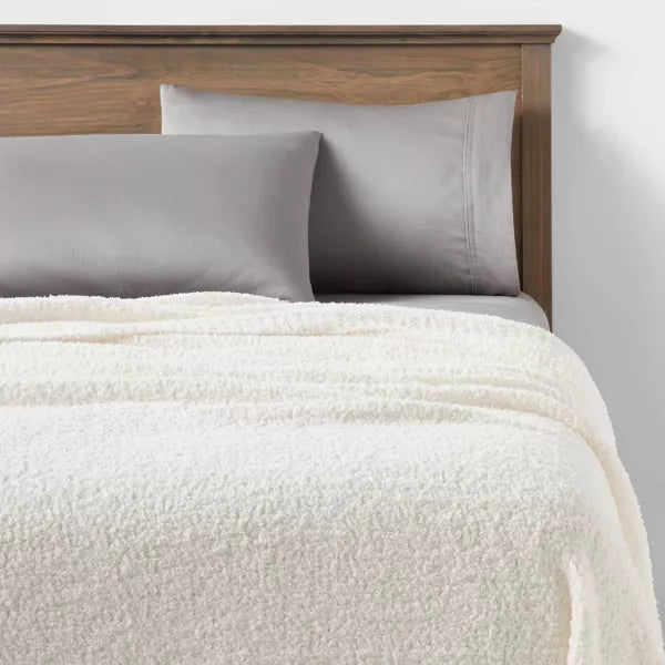 Cozy Chenille Bed Blanket Full/Queen