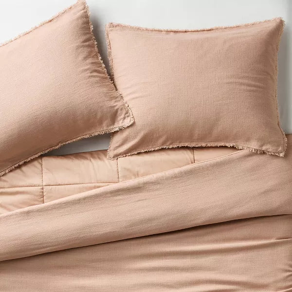 Casaluna Heavyweight Linen Blend Comforter and Sham Set - King/California King