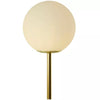 2-Light Marble Orb Floor Lamp with Marble Base