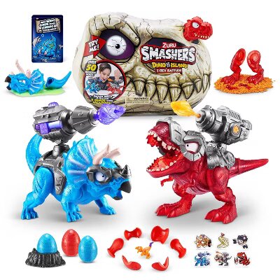 Smashers Dino Island T-Rex Battles Surprise Mini Figures