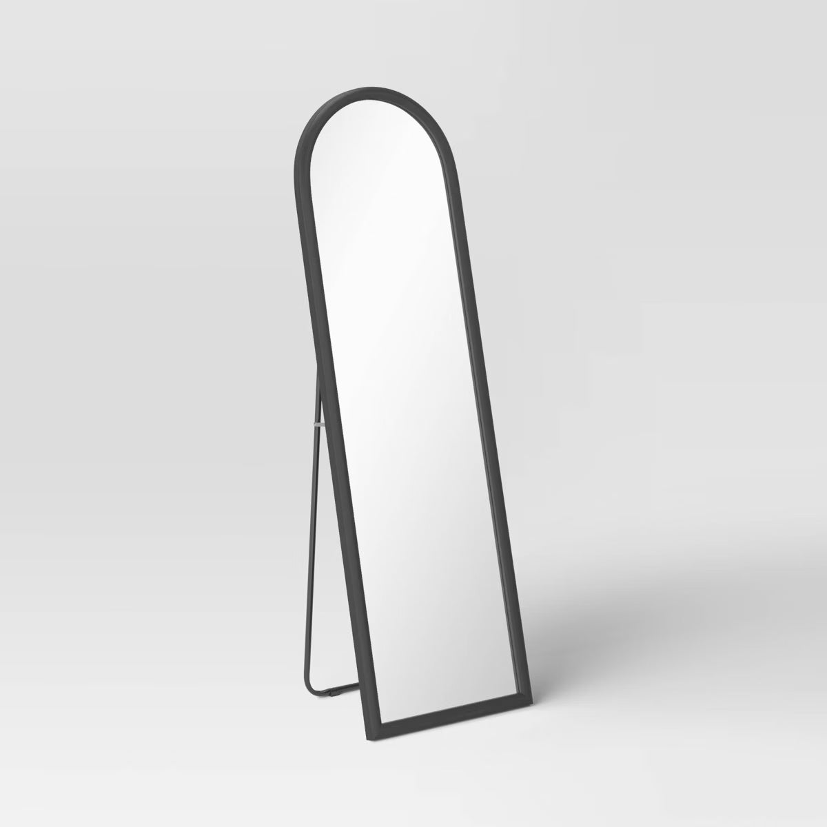 20"x65" Arch Floor Mirror - Black SHOWROOM