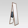 Wood Ladder Standing Mirror Brown