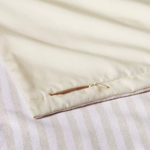 Heavyweight Linen Blend Stripe Comforter ONLY - King/California King