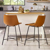 1 Piece Upholstered Counter Height Barstool