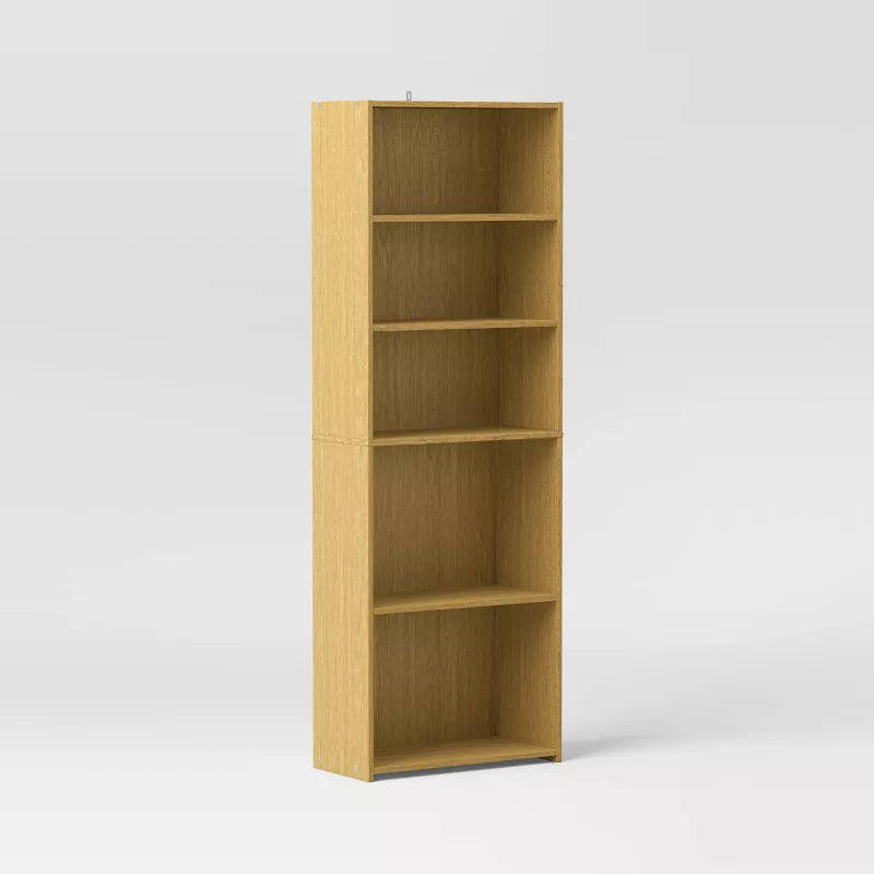 5 Shelf Bookcase Natural