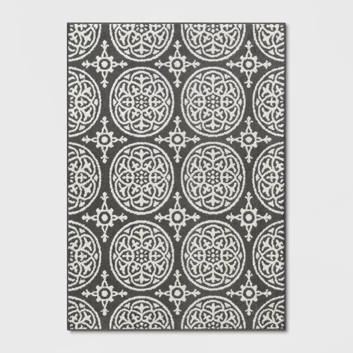 Medallion Washable Tufted And Hooked Rug 4'x5'6"