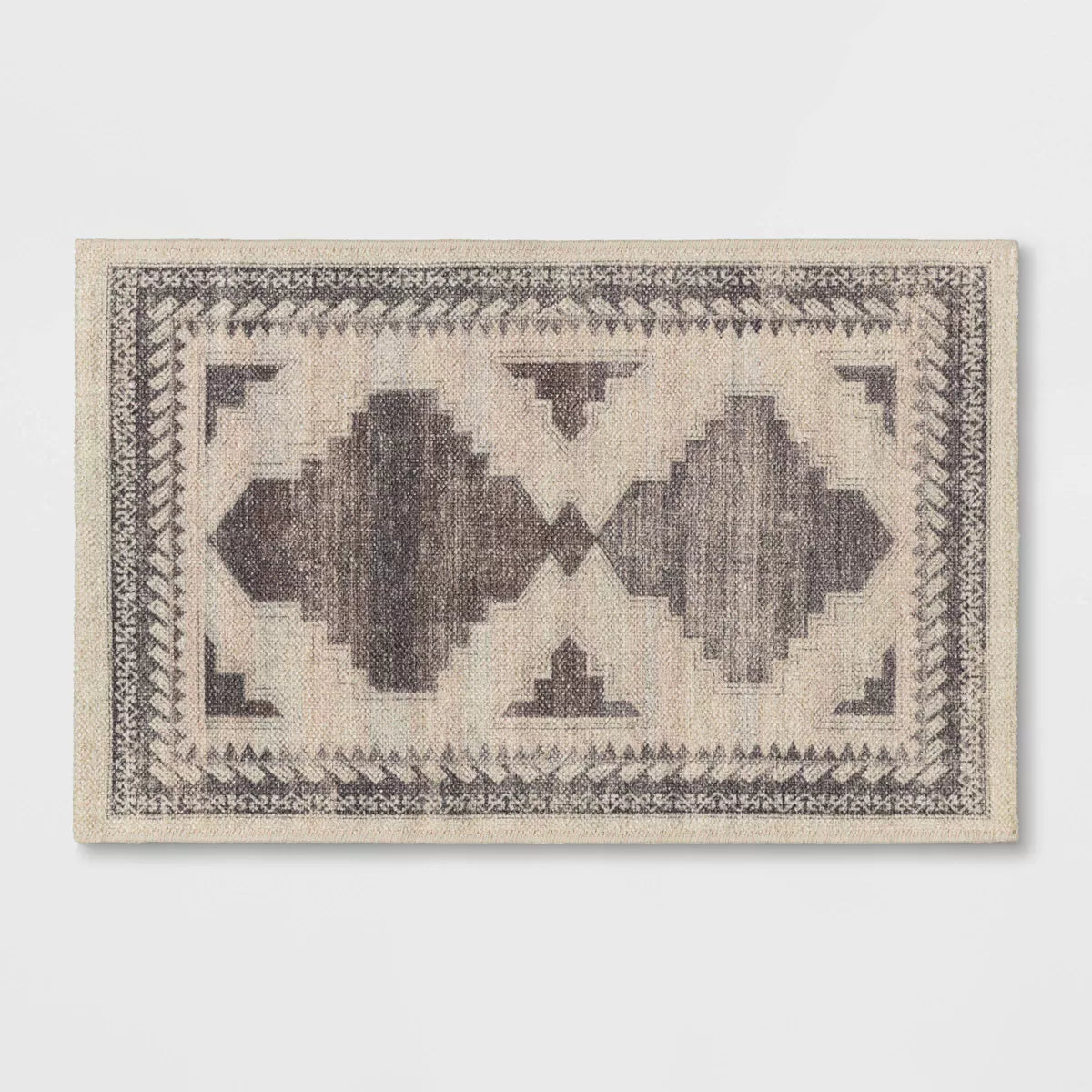 Cromwell Washable Printed Persian Style Rug Tan - 2'6"x3'10"