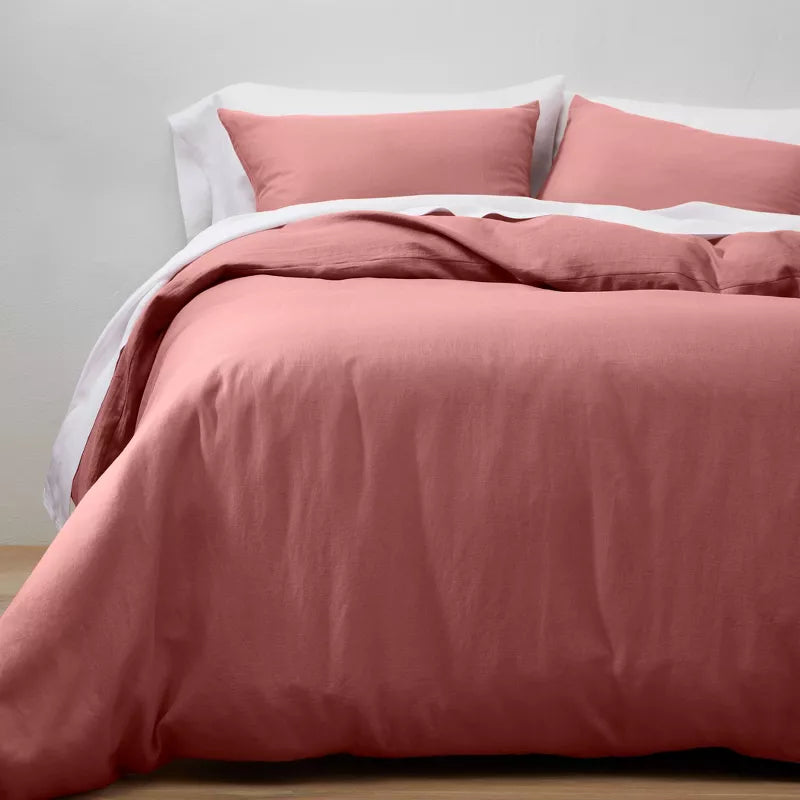 Linen Duvet & Sham Set - King