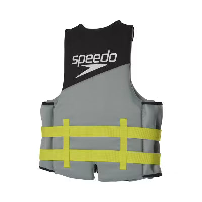 Adult Life Vest - Black/Lime XS/S: Polyethylene & Polyester Buckle Closure