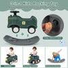 3-in-1 Rocking Horse for Toddlers w/ Detachable Balance Board & Smooth Wheels