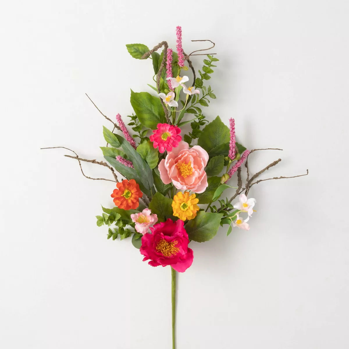 28" Sullivans Vibrant Floral Spray - Multicolor SHOWROOM ITEM