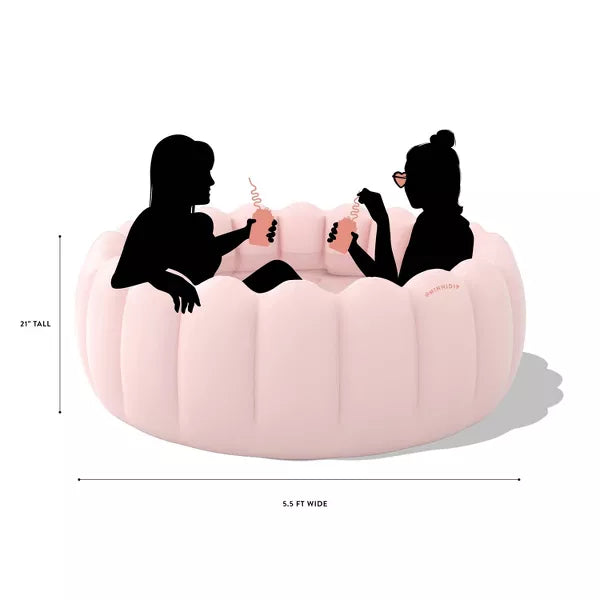 Tufted Pool Novelty Kiddie Pool - Blush: PVC Inflatable