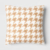 Printed plush Houndstooth Pillow Square Throw Pillow, final cut