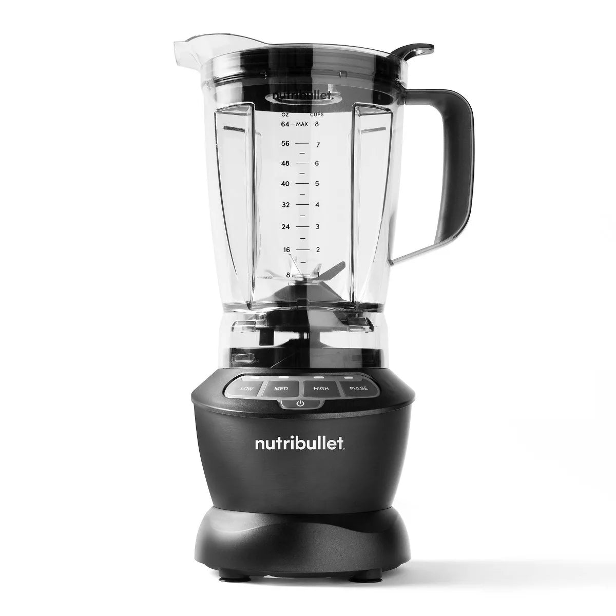Blender: Countertop Smoothie Blender, 3 Speeds, Stainless Steel Blades, Dark Gray