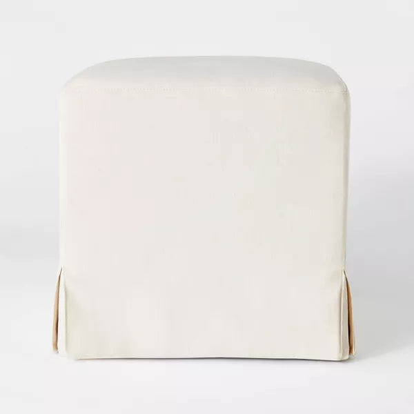 Lynwood Slipcover Cube Ottoma