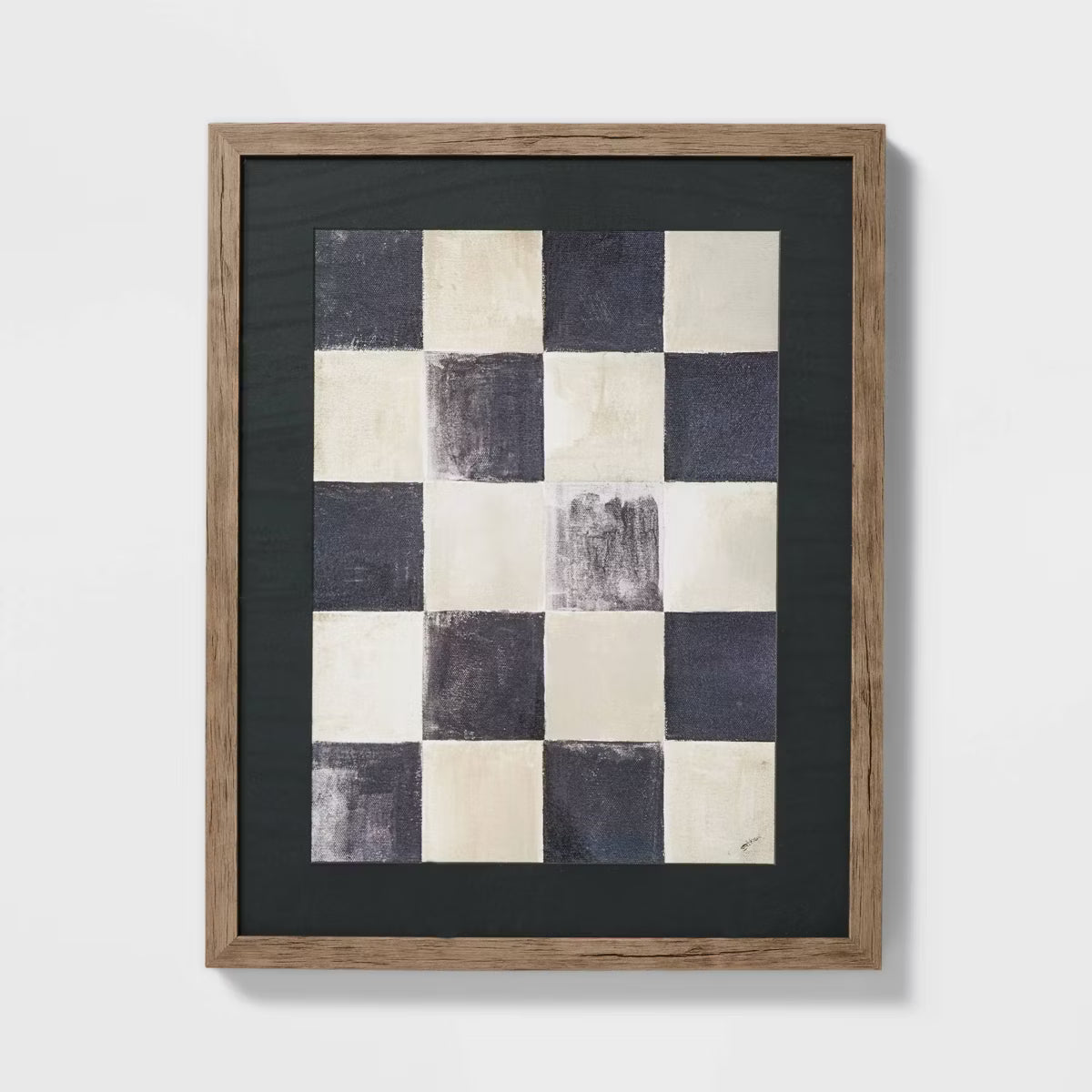16" x 20" Checkerboard Framed Wall Art - Threshold™ designed with Studio McGee - SHOWROOM ITEM 
