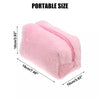 Cosmetic Travel Zipper Multi-functional Small Plush Makeup Bag Set of 12