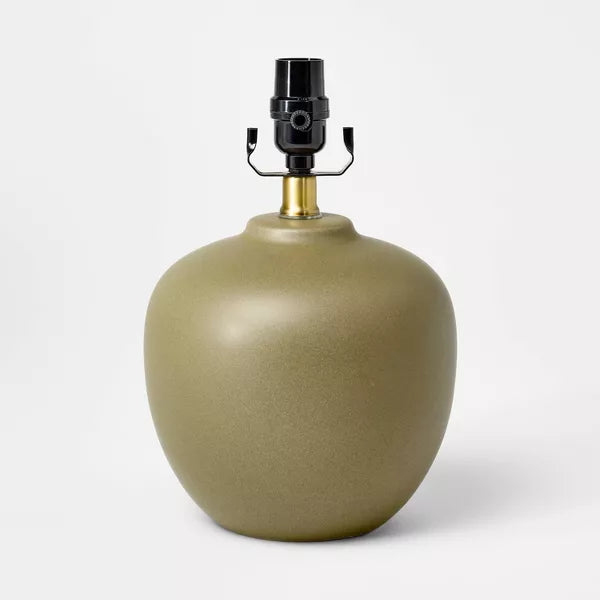 Ceramic Lamp Base Green