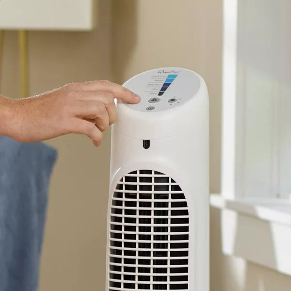 QuietSet 5 Speed Oscillating Tower Fan White