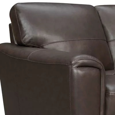 Bergen Genuine Leather Square Arm Sofa - Armen Living