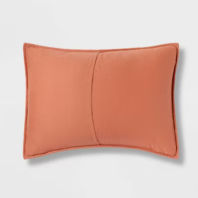 Diamond Stitch Cotton Linen Quilt Sham - King