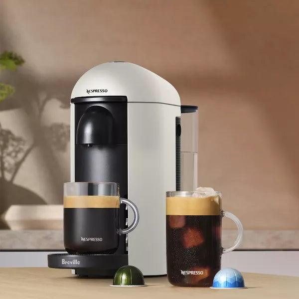 VertuoPlus Single-Serve Coffee Maker and Espresso Machine, White