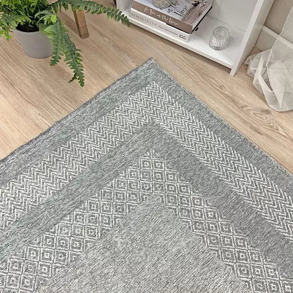 Washable Area Rugs for Living Room Bedroom Kitchen Dining Decor Cotton Pet Friendly Rug