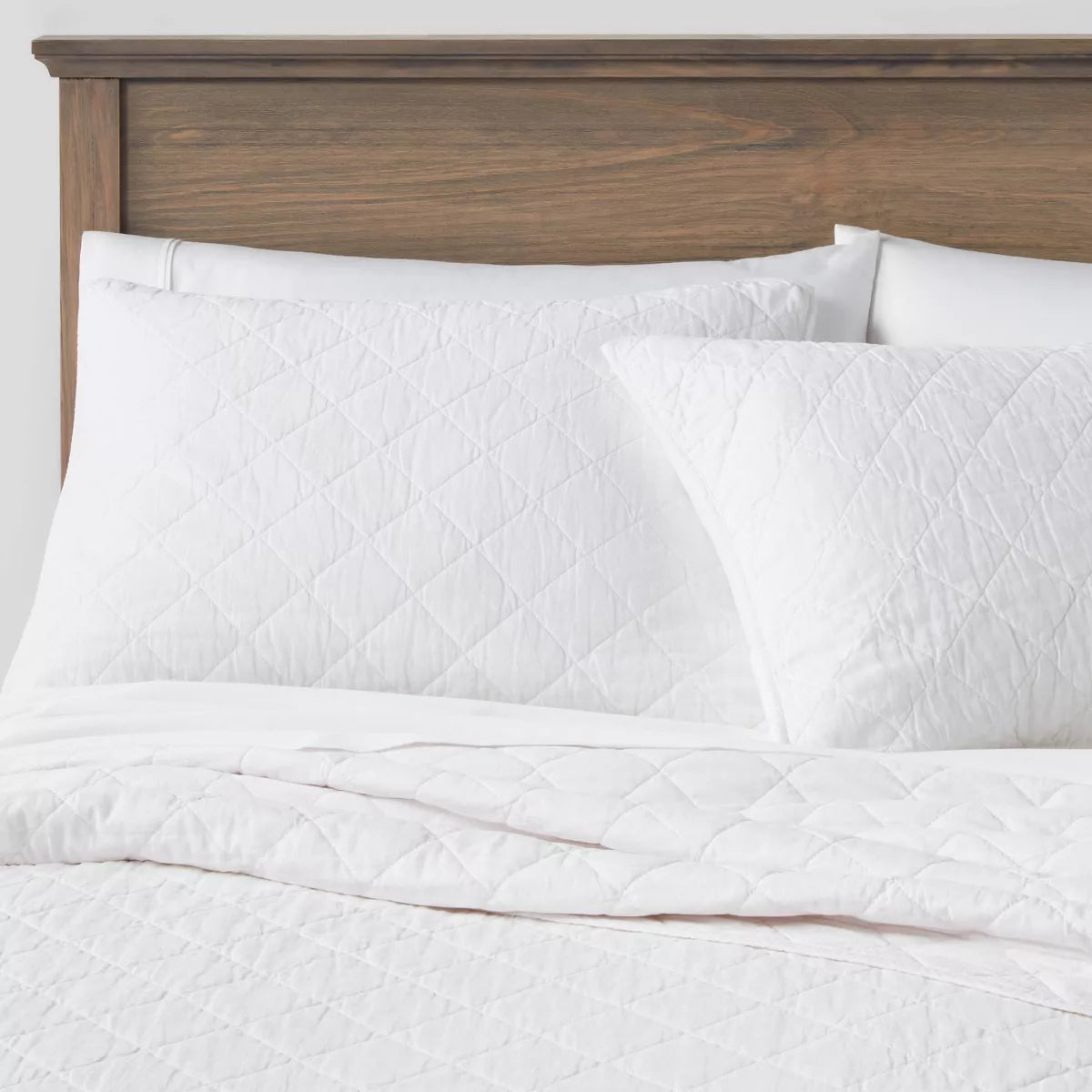Diamond Stitch Cotton Linen Quilt Full/Queen