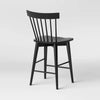 Windsor Counter Height Barstool Hardwood Black